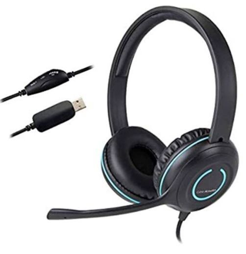 Cyber Acoustics USB Stereo Headset with Headphones and Noise