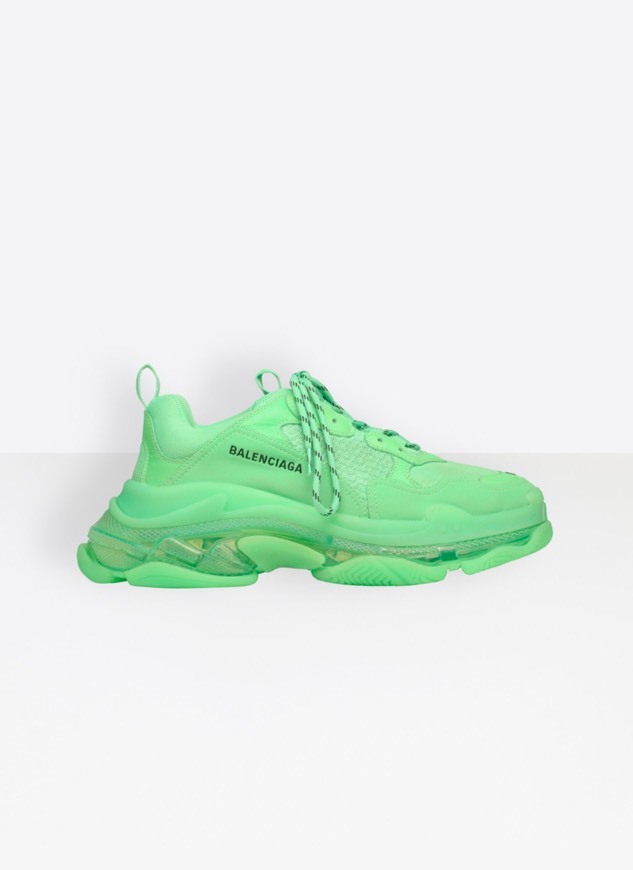 Productos Zapatilla «Triple S Clear Sole» NEON GREEN para Hombre ...