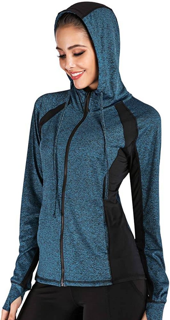 Social chaqueta con capucha perfecta para actividad física!! 🏋️


