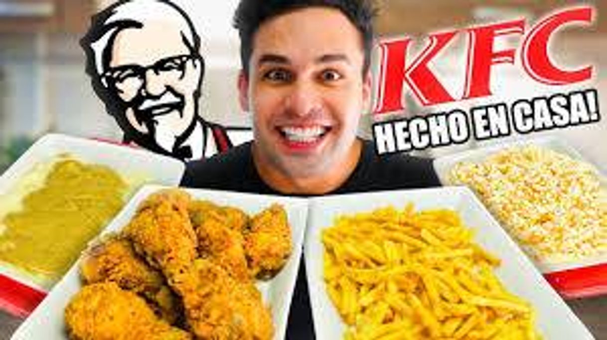 KFC hecho en casa!! 😱Pollo, Papas, Puré y Ensalada!! 🤤👩‍