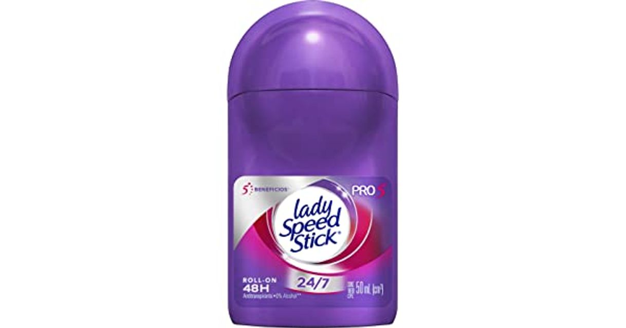 Moda Lady Speed Stick Antitranspirante Pro 5 en 1 Roll On, 50 ml