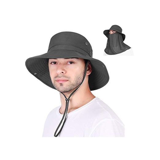 VBIGER Sombrero de Sol Protección UV para el Verano Ala Ancha Pesca