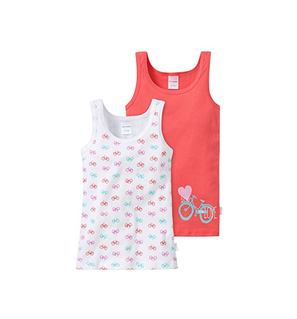 Social Schiesser 148611, Camiseta de Tirantes Para Niñas, Multicolor