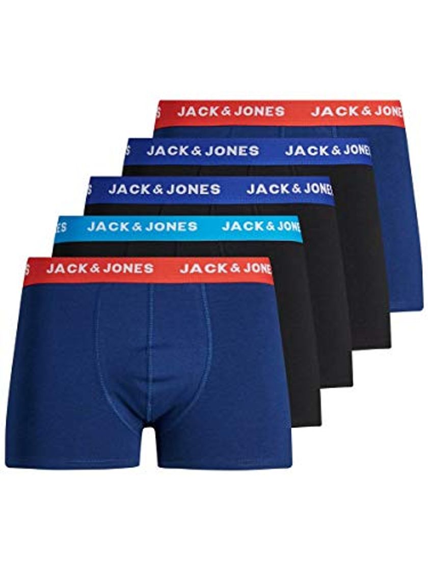 Social JACK & JONES JacLee Trunks 5 Pack Bóxer, Azul