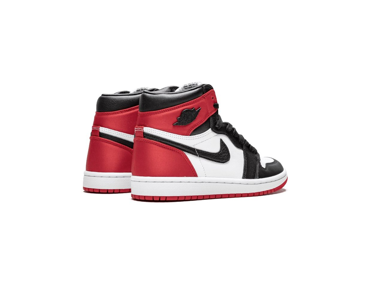 Fashion Nike Jordan 1 Retro High Satin Black Toe