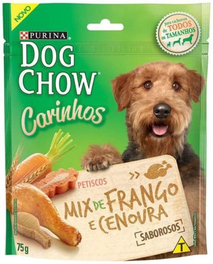 Petisco Carinhos Dog Chow Mix de Frango e Cenoura