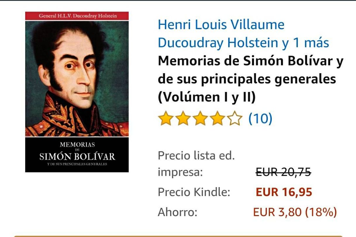 Libros Memorias de Simón Bolívar y de sus Principales Generales 