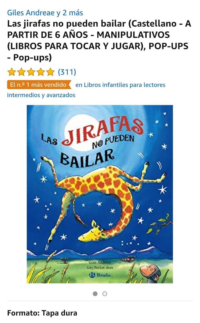 Libro Las Jirafas no pueden bailar 