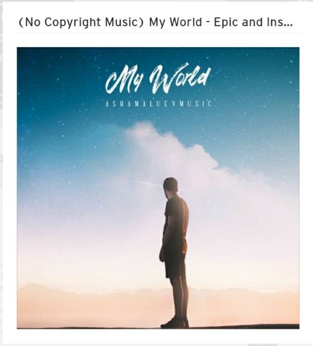 Music My World - Epic and Inspirational Background