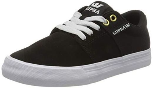 Supra Stacks II Vulc, Zapatillas de Skateboard Unisex Adulto, Negro