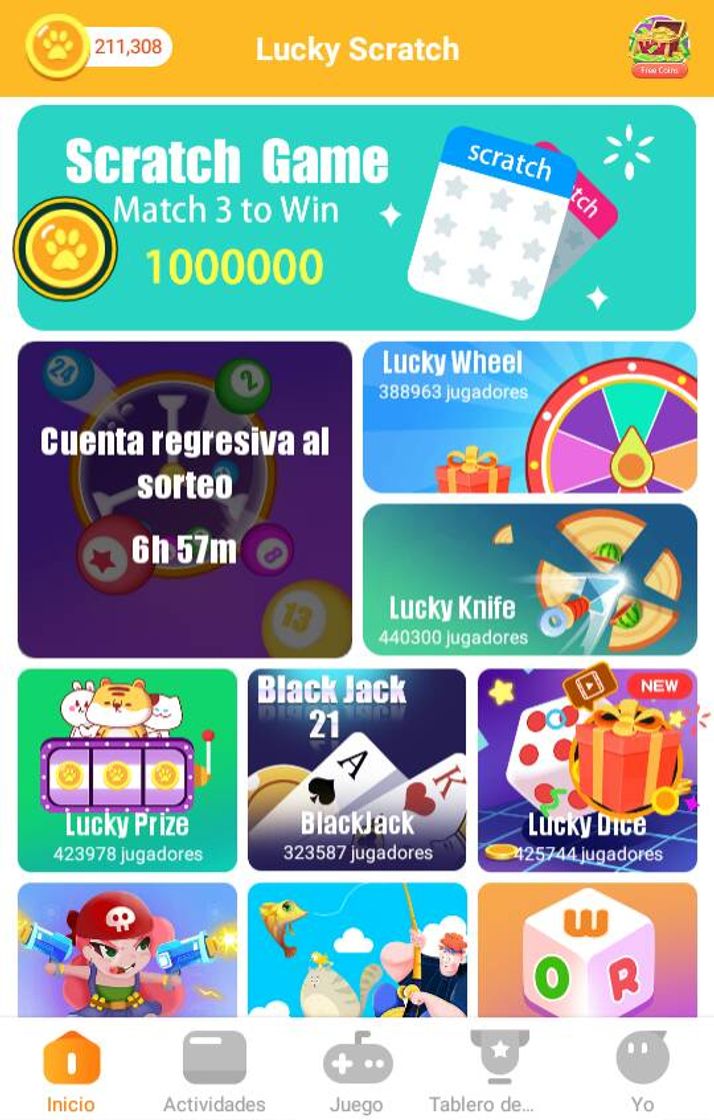 App Lucky scratch