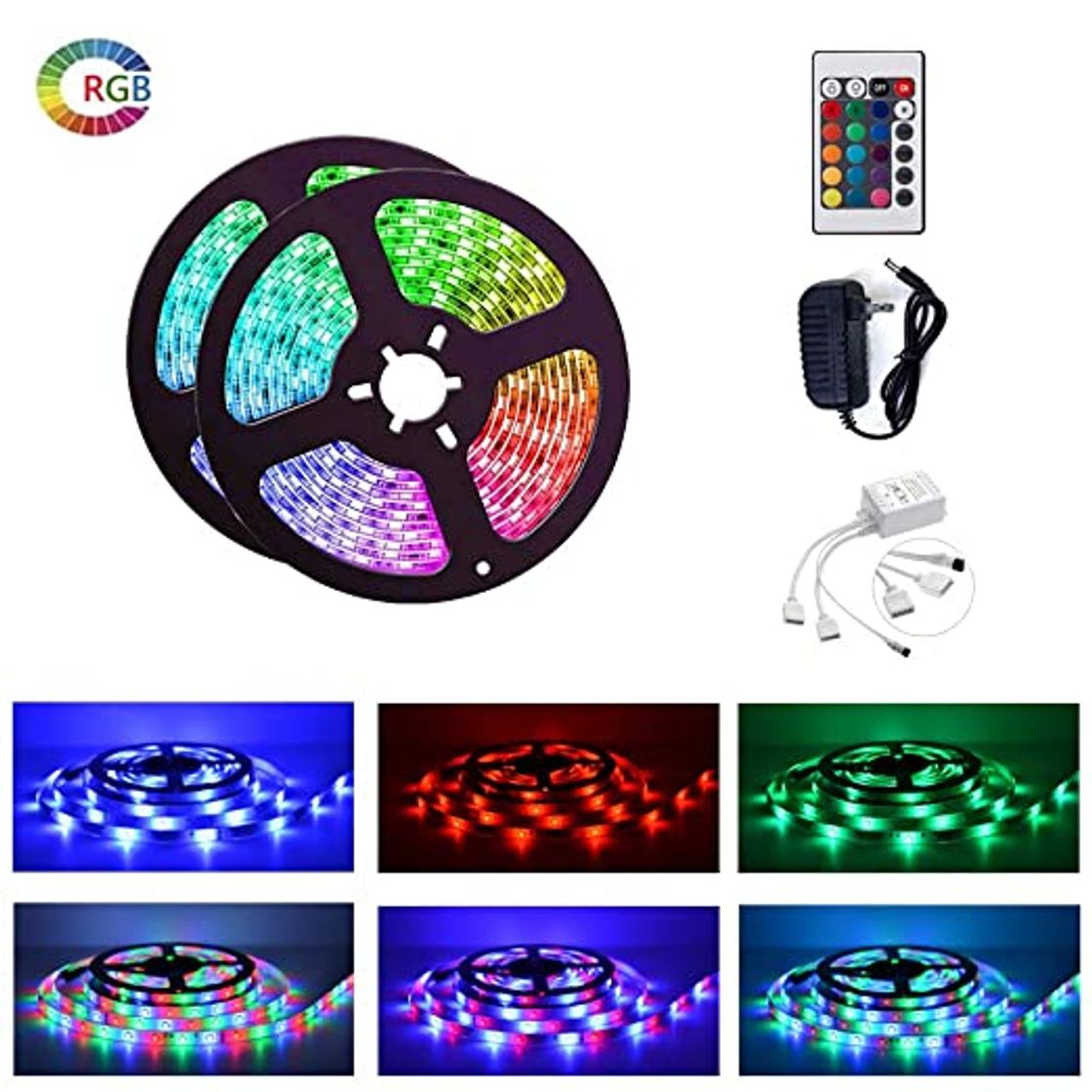 Producto ALED LIGHT Tiras LED 5050 RGB 5m de Longitud 150 LED Multicolor