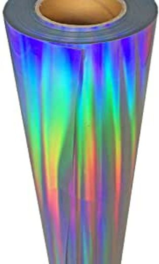 HOHO Colorido láser holográfico de transferencia de calor HTV de colores arco