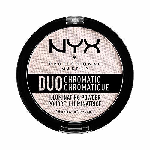 Belleza Nyx Professional Makeup Polvos Iluminadores Duo Chromatic Tono  4  Snow