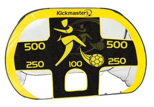 Kickmaster Quick Up - Portería con lona de entrenamiento, color amarillo