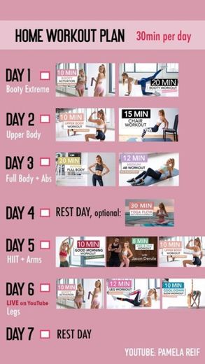 30 min workout plan- 4