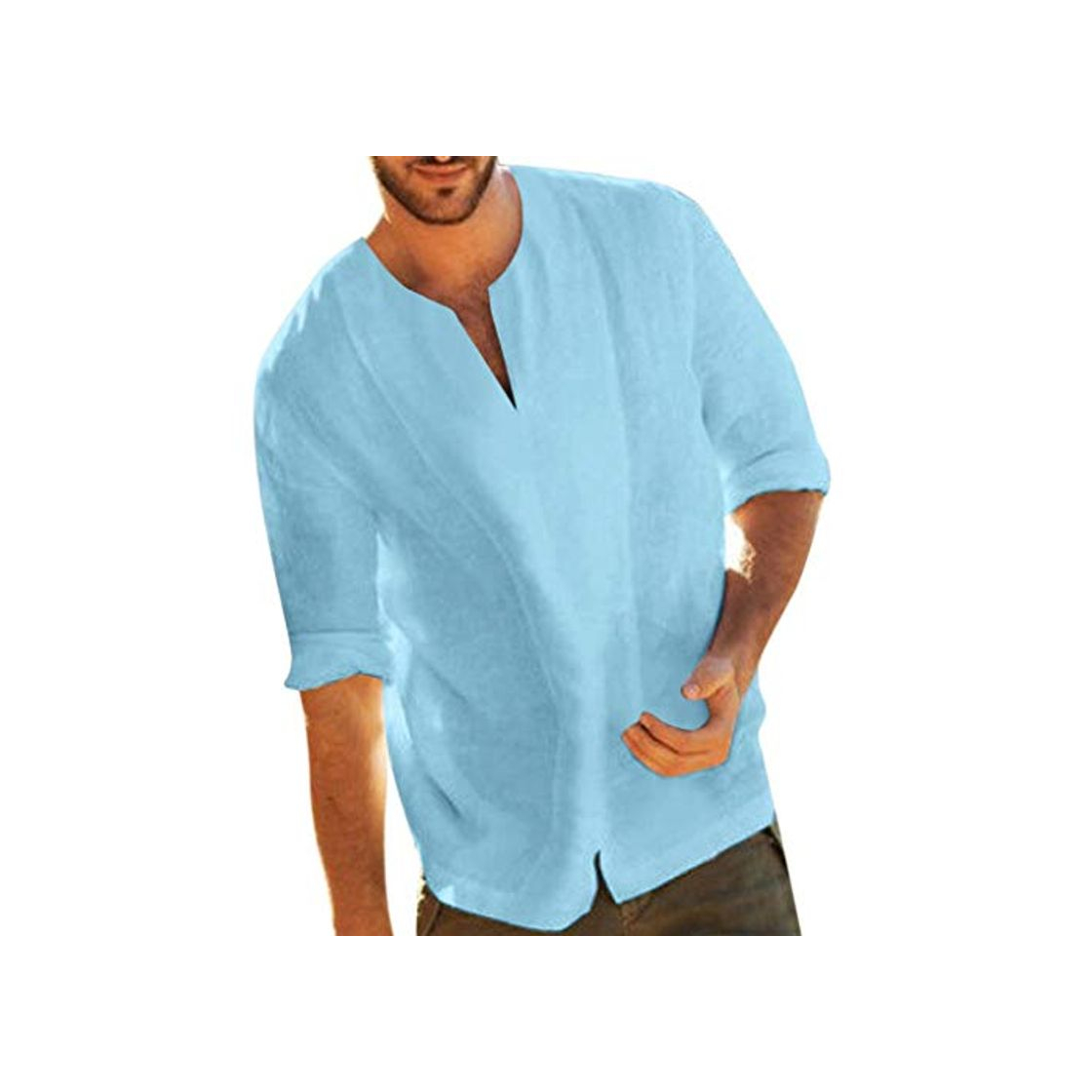 Moda Overdose Camisas para Hombre，Manga 3