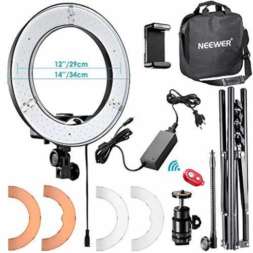 Neewer 36cm Exterior LED Anillo de Luz 36W 5500K con Soporte de