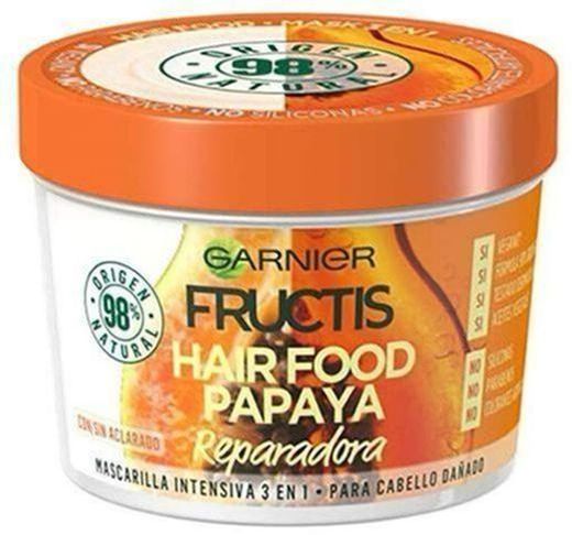 Garnier Fructis Hair Food Papaya Mascarilla 3 en 1-390 ml