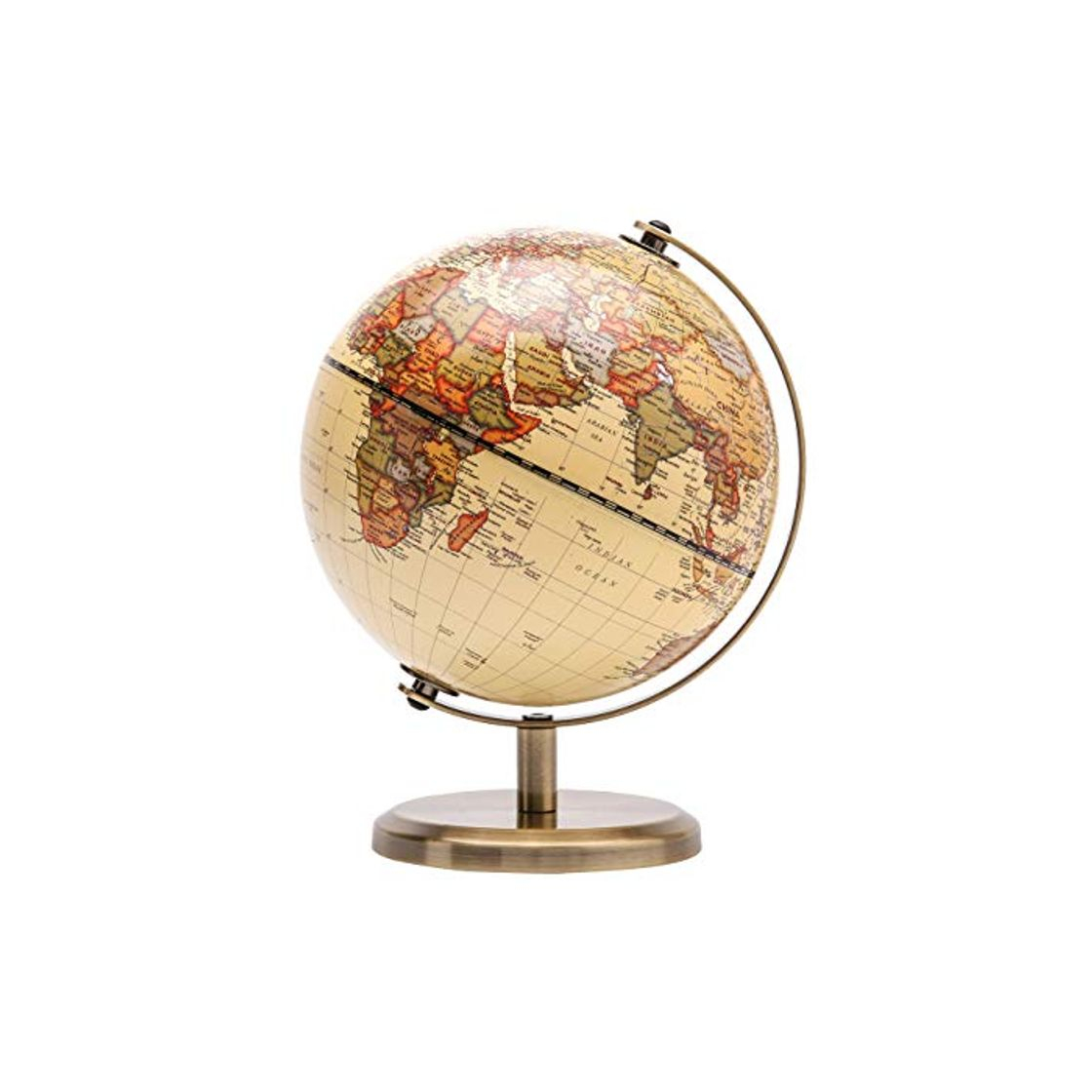 Productos Exerz 14CM Globo Terráqueo - en Inglés - Decoración de escritorio educativa/geográfica/moderna