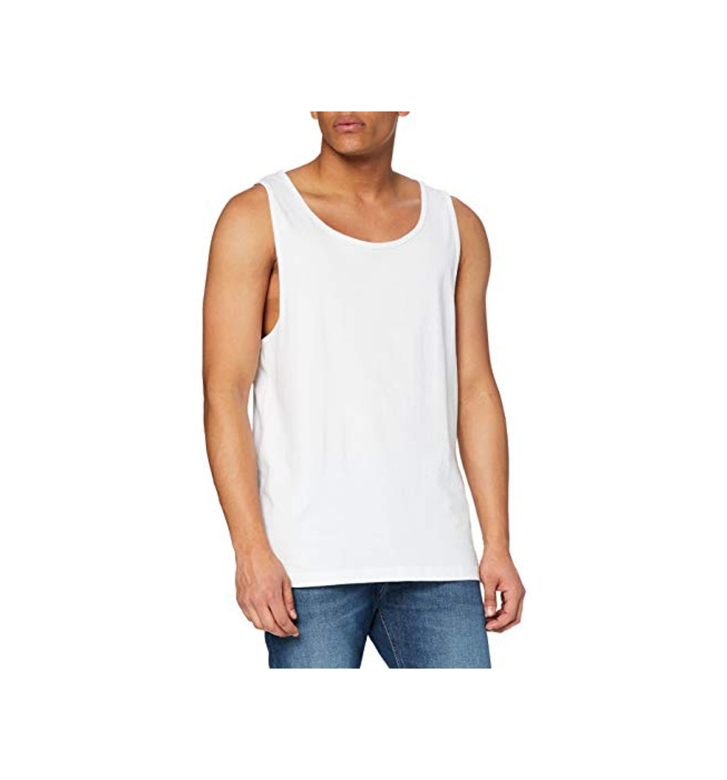 Moda Urban Classics Jersey Big Tank Top Camisa, Blanco