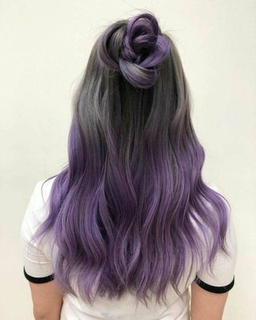 Fashion ' purple ' hairstyle