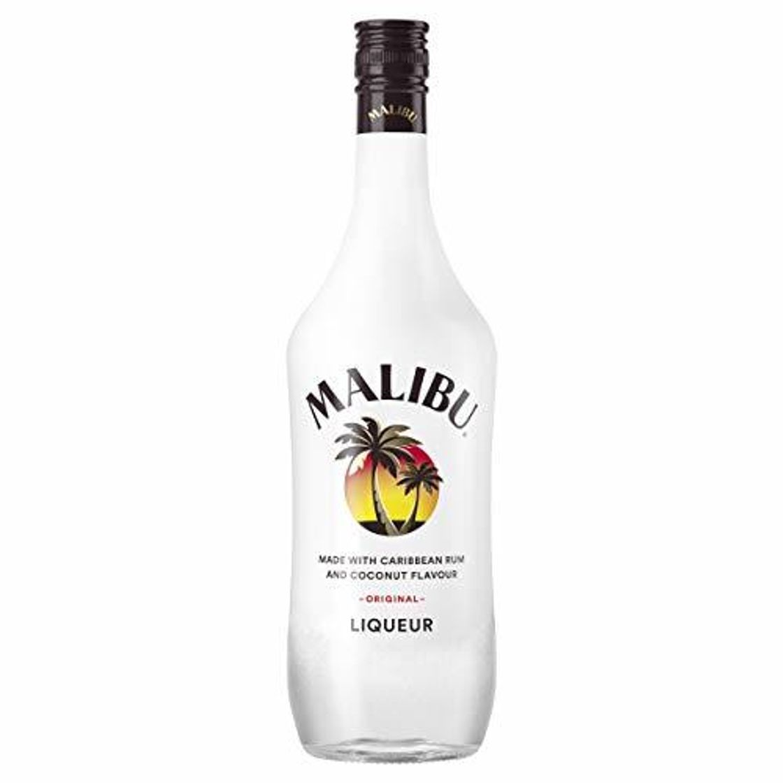Social Malibu' carribean white rum coconut confezione in bottiglia di vetro da 1