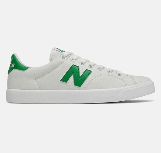 New Balance White Green