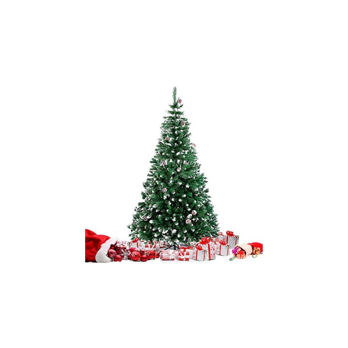 Product amzdeal Árbol de Navidad Nevado 180CM - Árbol Artificial con 800 Puntas,