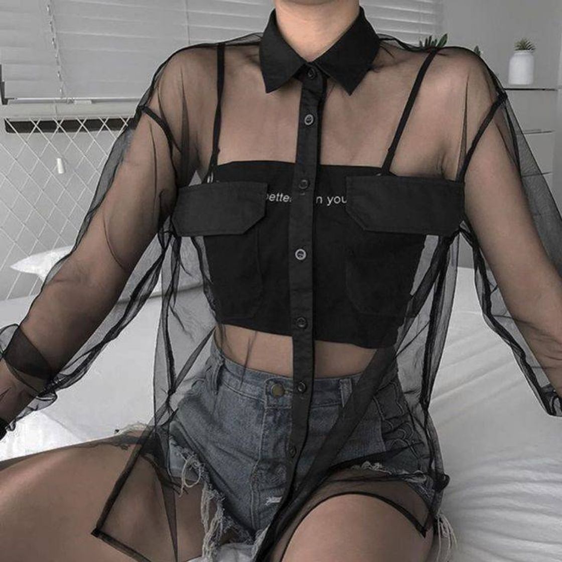 Fashion Blusa Transparente ✨