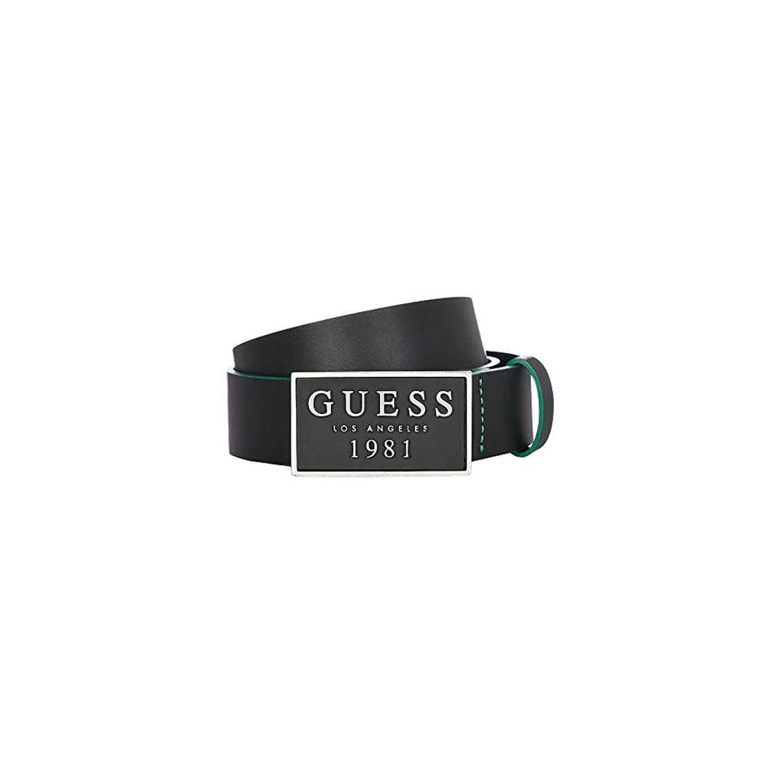 Product Guess M92Z37L0M50 - Cinturón con logo, color negro Negro Negro