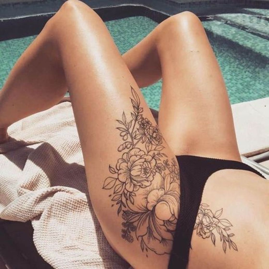 Social Tattoo de flores 🌺 