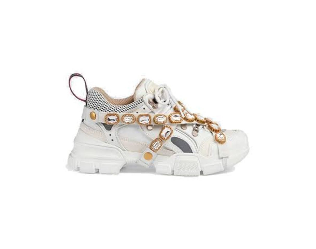 Fashion Tenis Gucci Sneaker Flashtreak cristais 