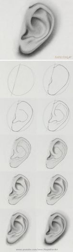 como desenhar ouvido
