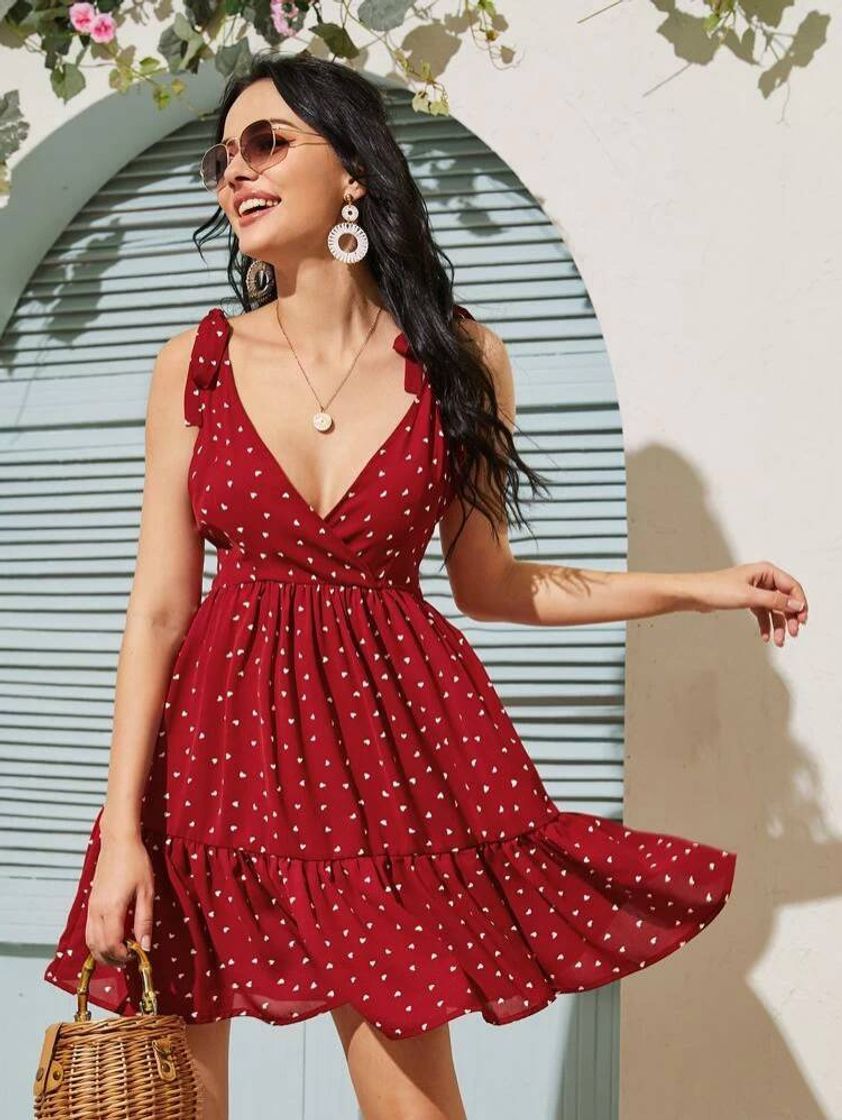 Moda Vestido Poá Vermelho 