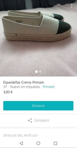 Espardeñas Crema Primark 