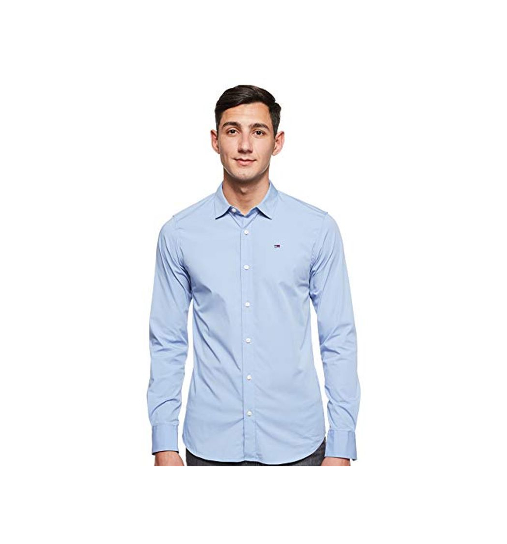 Social Tommy Hilfiger Original Stretch Camisa, Azul