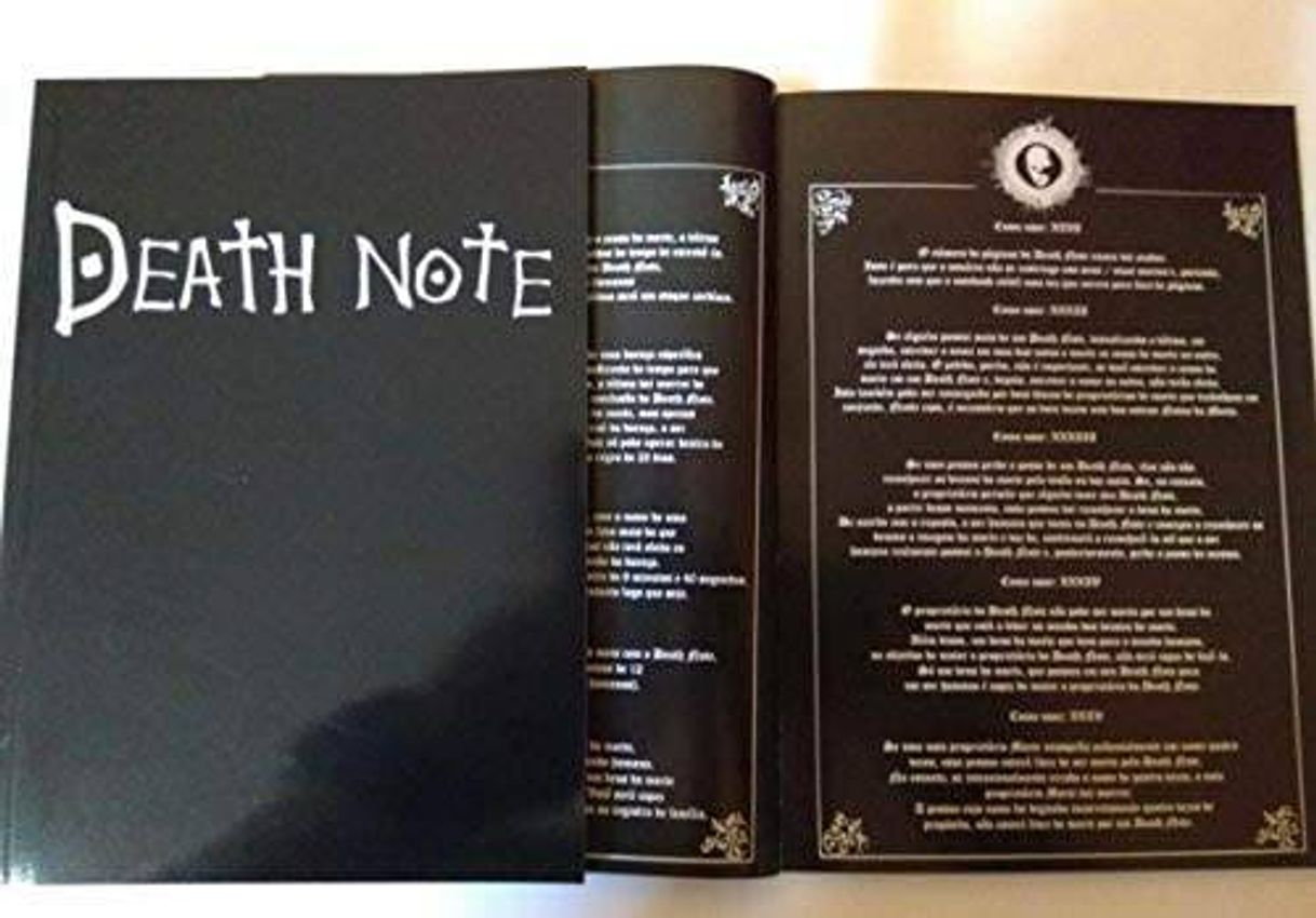 Productos Caderno Death Note com Regras

