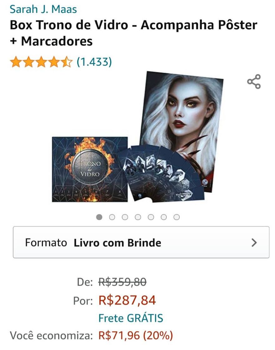 Libro Box Trono de Vidro - Acompanha Pôster + Marcadores

