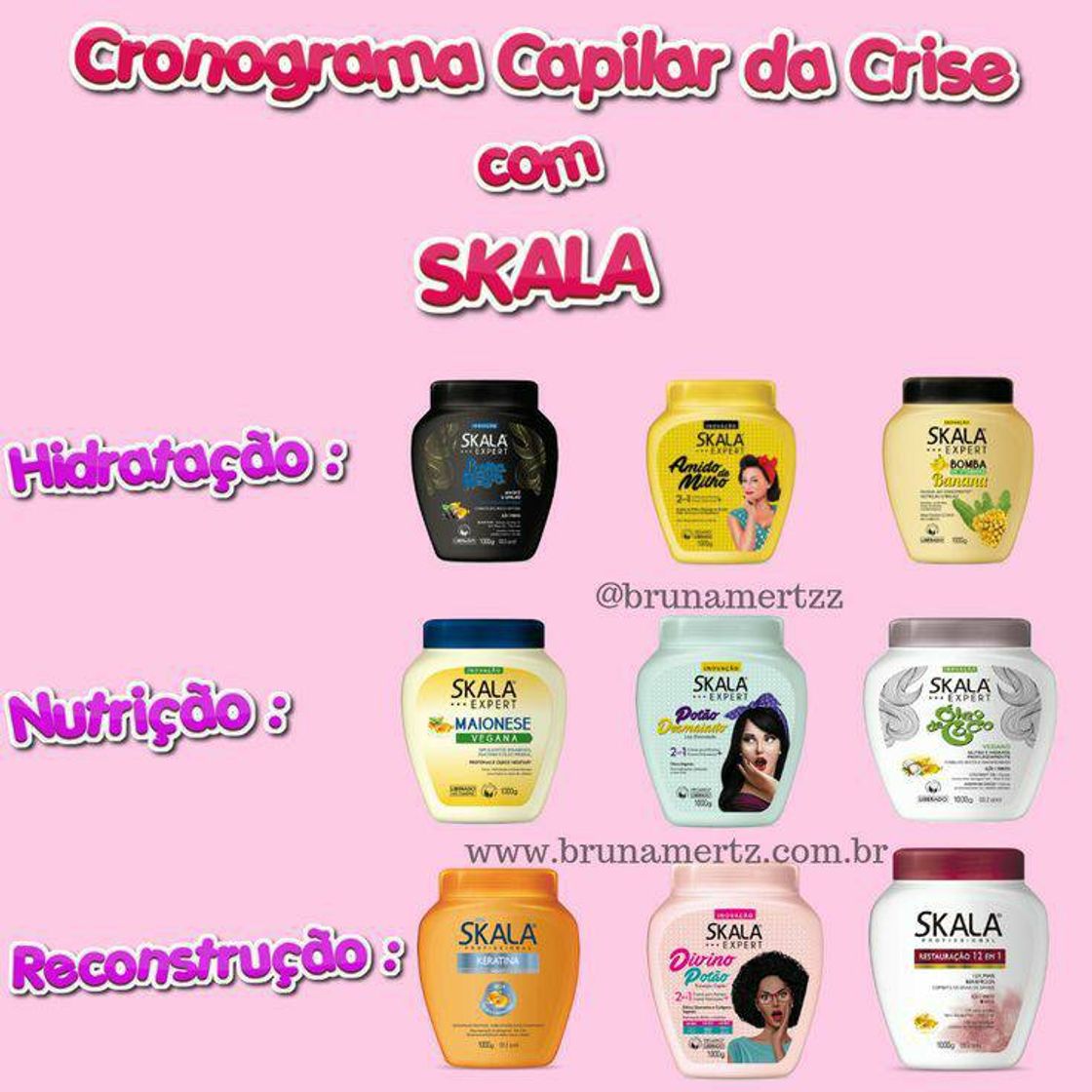 Fashion Cronograma com cremes SKALA