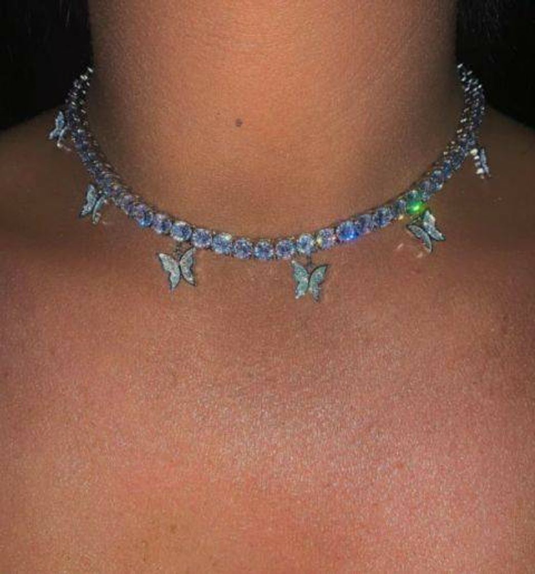 Fashion Colar Borboleta Choker