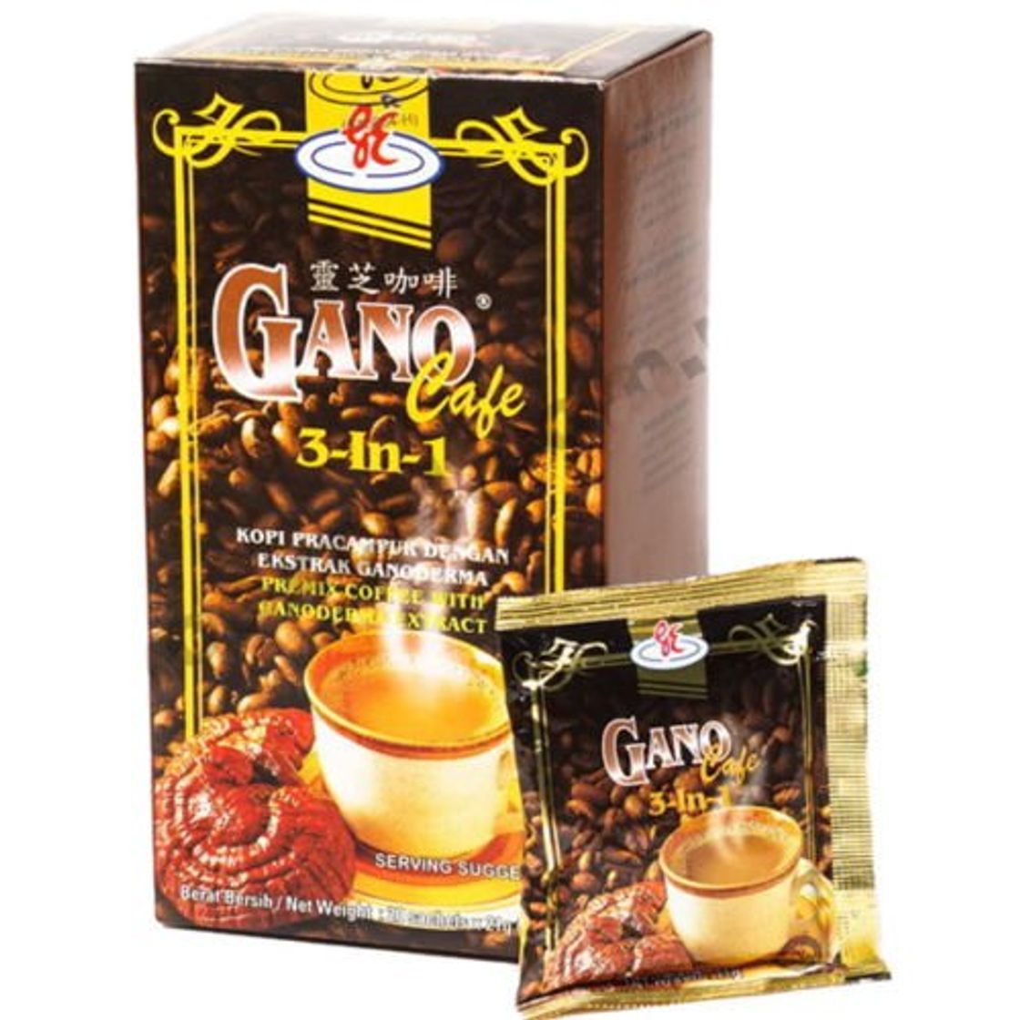 Lugar 1 box of Gano Excel Original Ganocafe 3-in-1 Coffee Ganoderma Extract Beverages