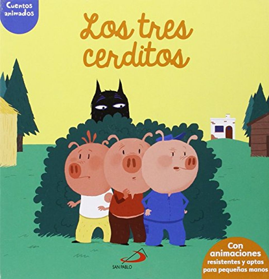 Book Los tres cerditos: Cuentos animados. Con animaciones resistentes y aptas para pequeñas