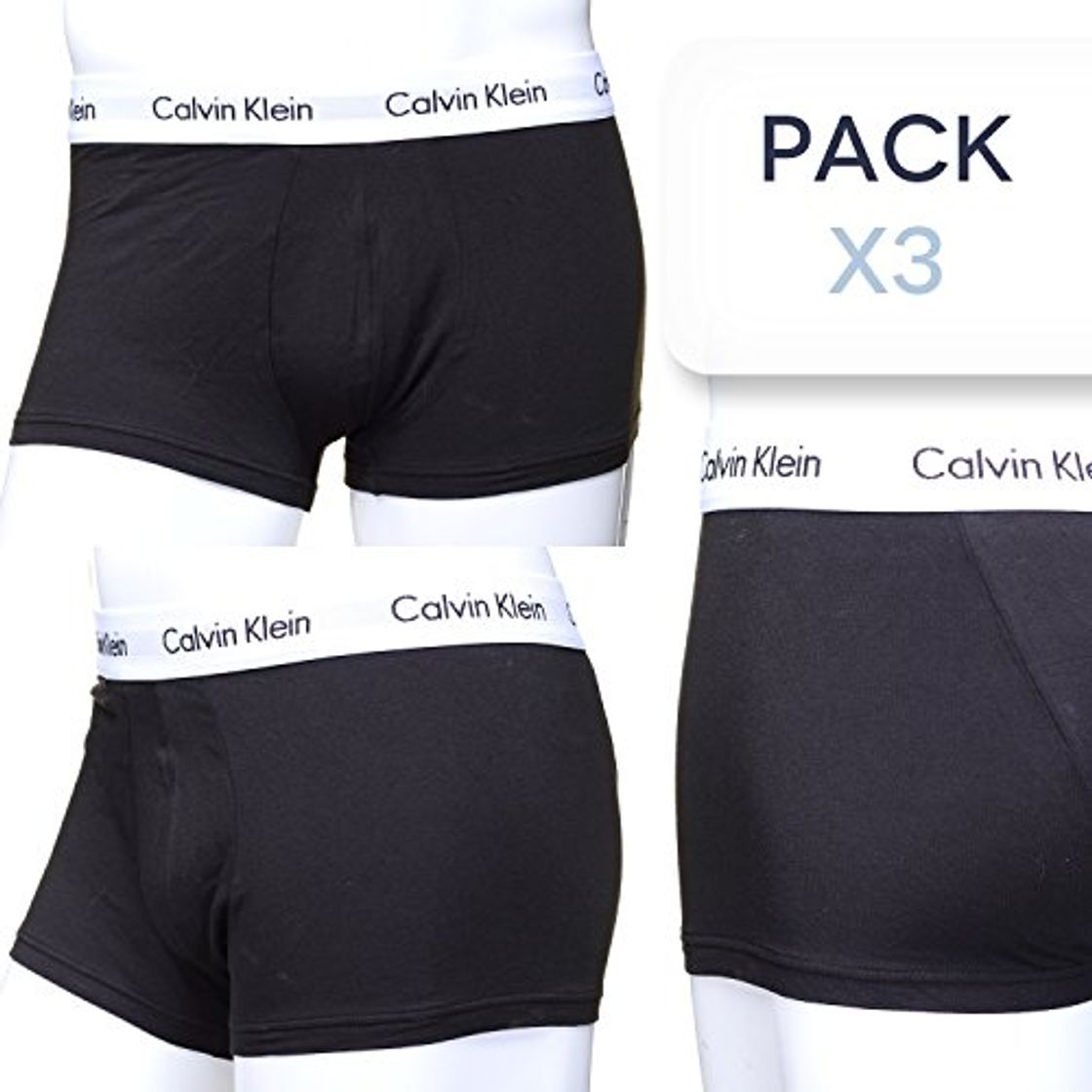 Producto Calvin Klein Low Rise Trunk 3pk, Bóxer Hombre, Negro