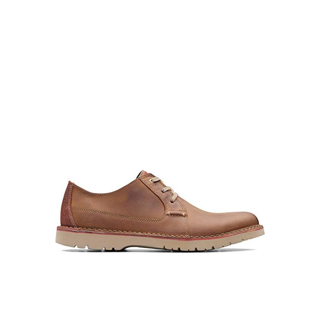 Social Clarks Vargo Plain, Zapatos de Cordones Derby, Marrón