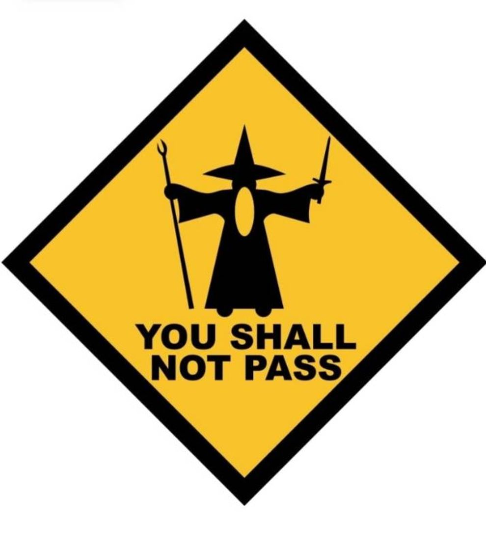 Social Placa Decorativa You Shall Not Pass

