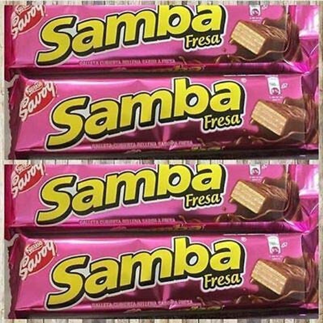 Product Samba Fresa Strawberry Savoy 4 unit 32 g each