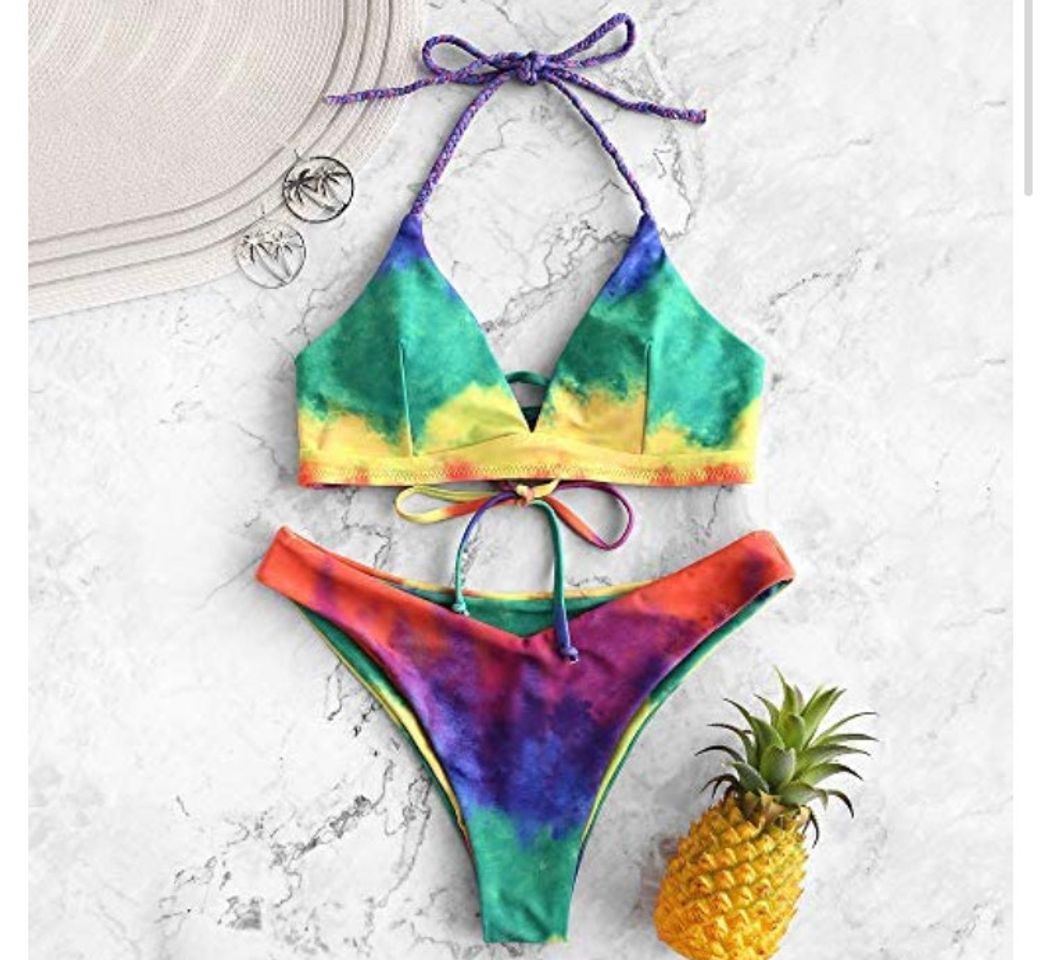 Fashion ZAFUL - Bikini de piel de serpiente