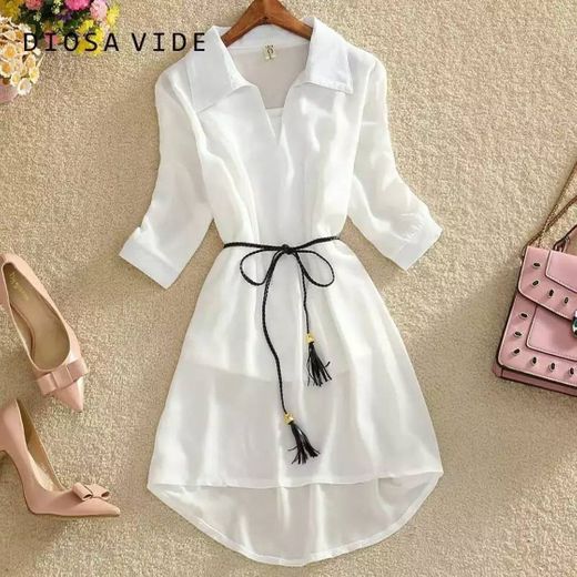 Vestido blanco de verano 