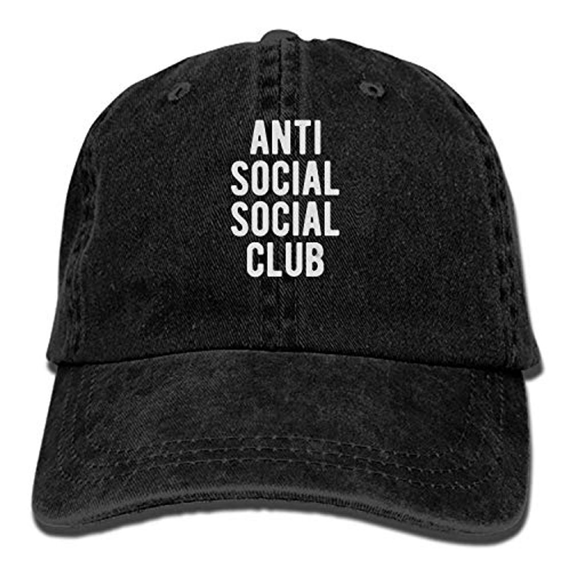 Fashion Antisocial Social Club Classic Washed Cotton Baseball Cap Hip Hop Adjustable Dad Hat